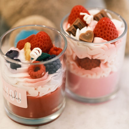 Velas perfumadas diseñadas a mano