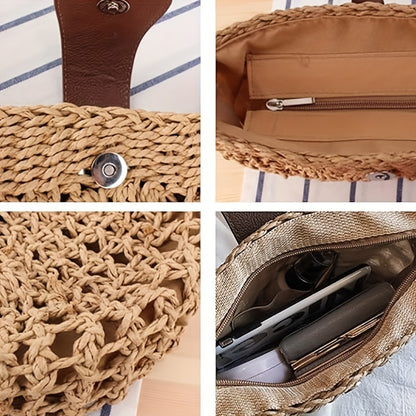 Bolso bandolera tejido boho hecho a mano