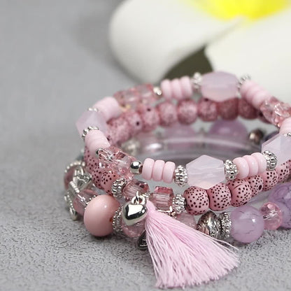 Elegante Pulsera bohemia 3 piezas