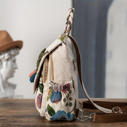 Mochila de estilo étnico vintage