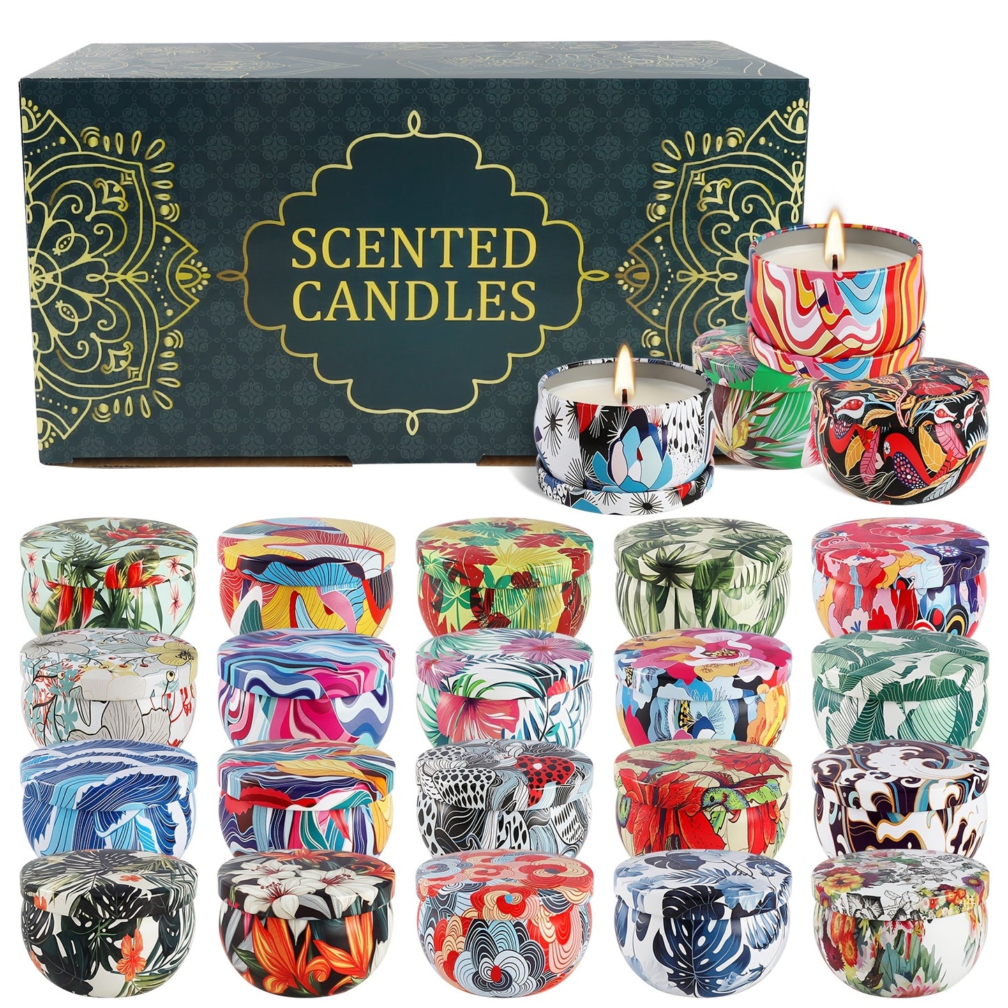 Paquete De 24 Velas Perfumadas