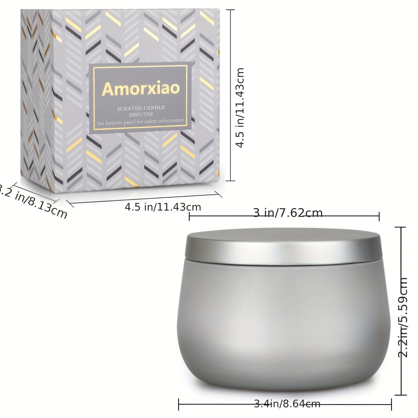 Paquete de 6 velas grandes perfumadas