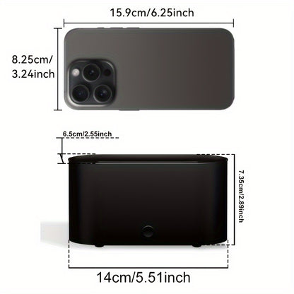 Humidificador y difusor con luz LED de llama simulada de 7 colores