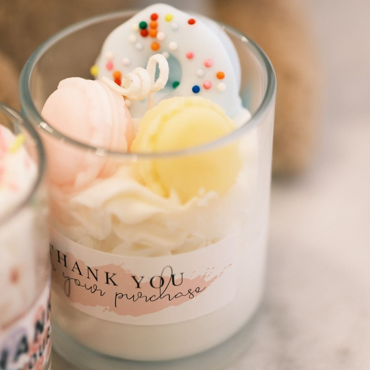 Velas perfumadas diseñadas a mano