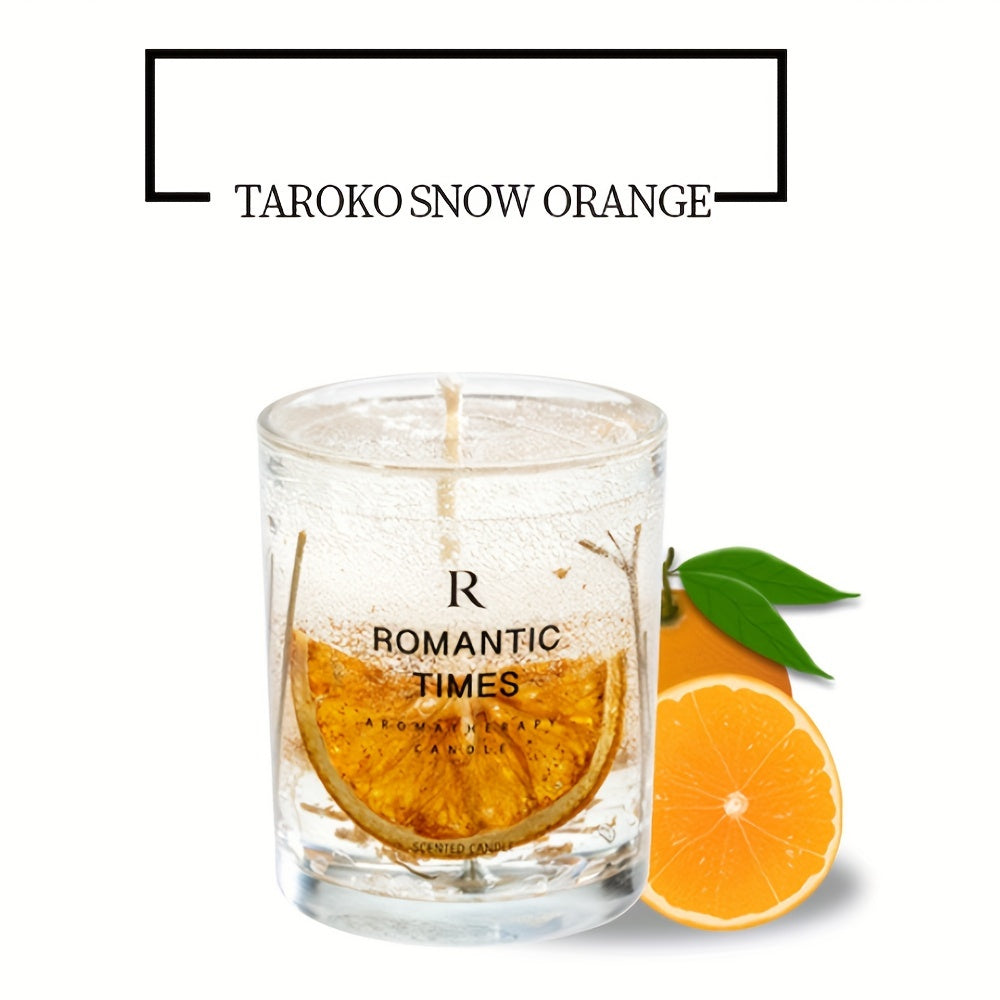 ROMANTICA Vela de soja perfumada floral con flores reales y aceites esenciales - Fragancia relajante, tiempo de quema de 50 horas, frasco de vidrio elegante