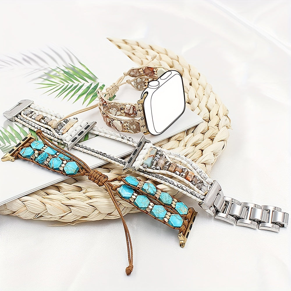 Boho Stone Watch Wristband Compatible with Apple Watch