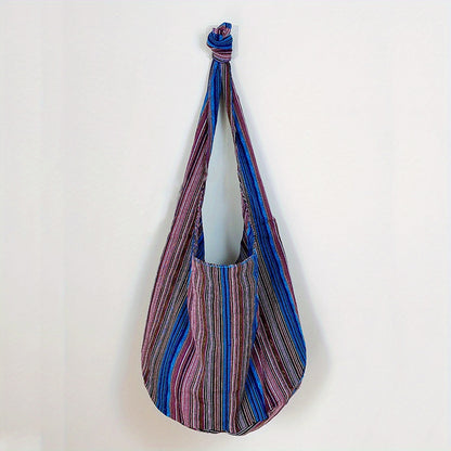 Bolso bandolera vintage de gran capacidad - Elegante de estilo bohemio con correa ajustable, múltiples bolsillos y construcción duradera