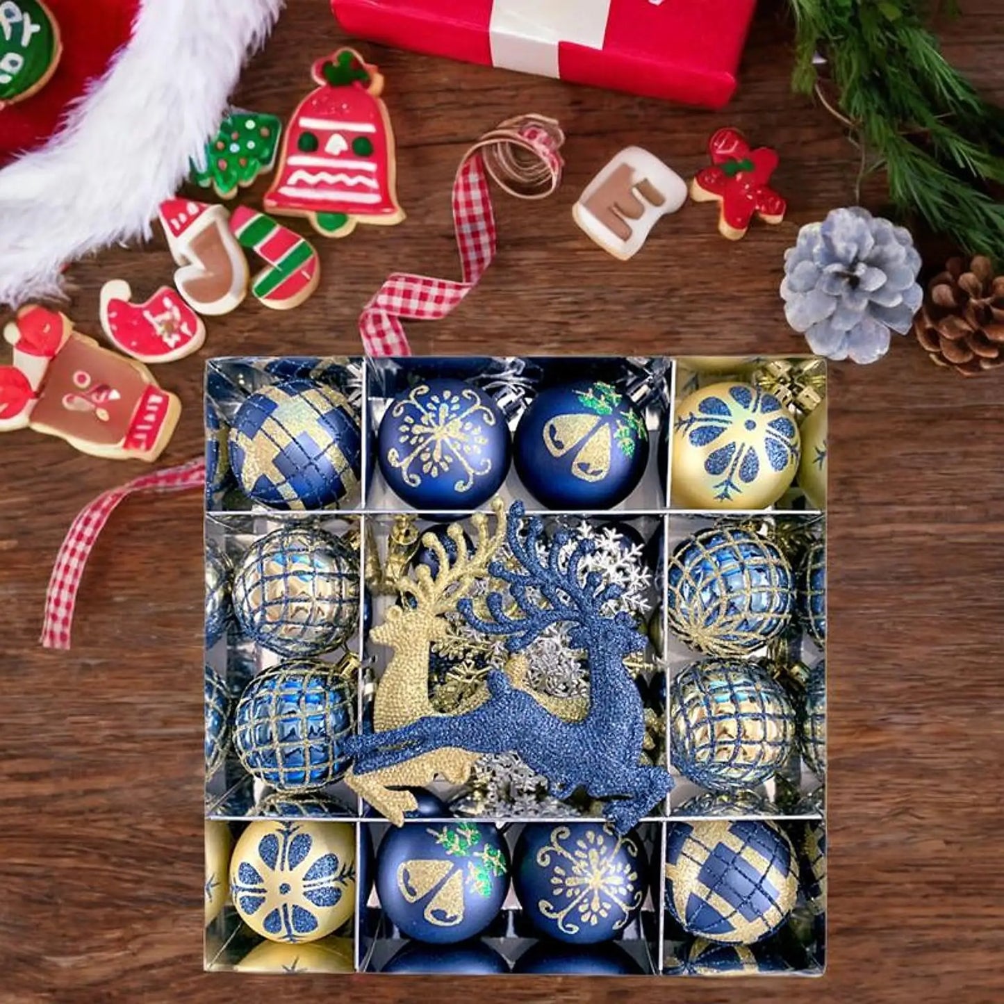 Juego de adornos de bolas de Navidad Colgantes