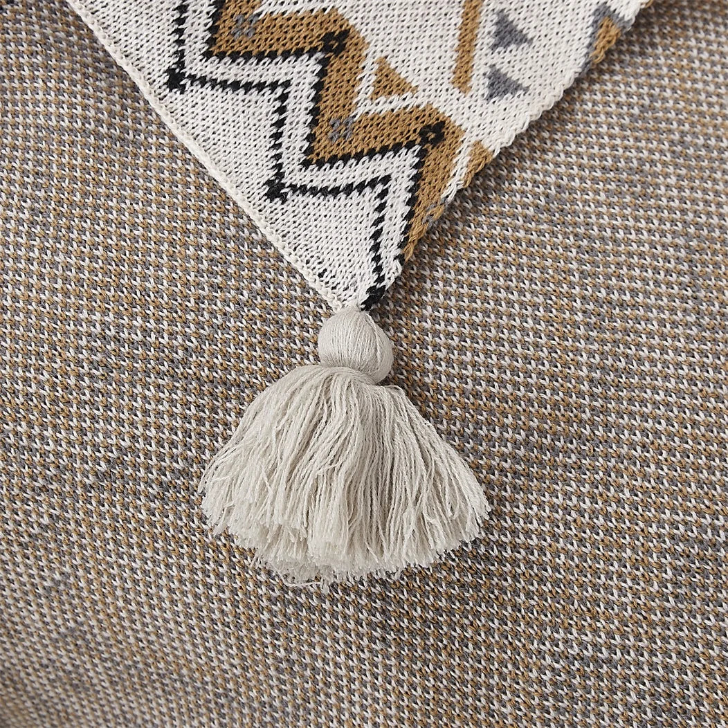 Soft acrylic knit blanket 