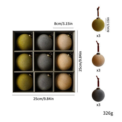 Bolas de Navidad de 8 cm 9 piezas