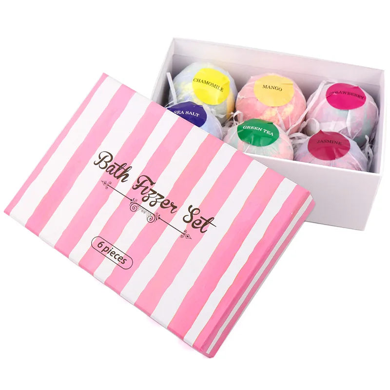 Bombas de baño orgánicas naturales hechas a mano para niños