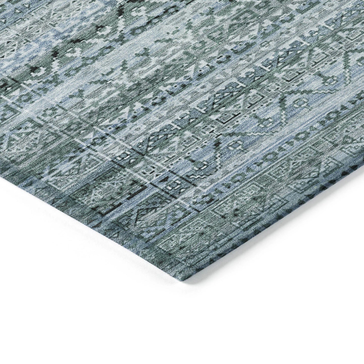 Alfombra boho 8’ X 10’ Tejido Plano Patrón de Pasillo Rectangular Lavable