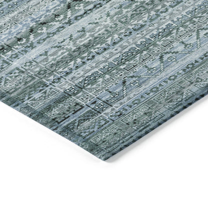 Alfombra boho 8’ X 10’ Tejido Plano Patrón de Pasillo Rectangular Lavable