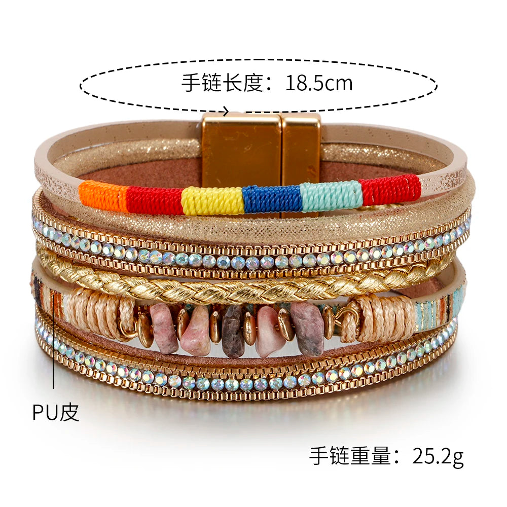 Pulseras con cuentas de piedra natural