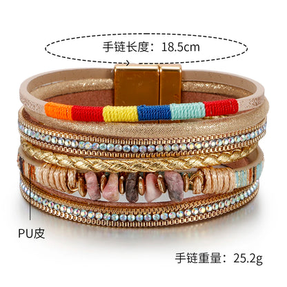 Pulseras con cuentas de piedra natural