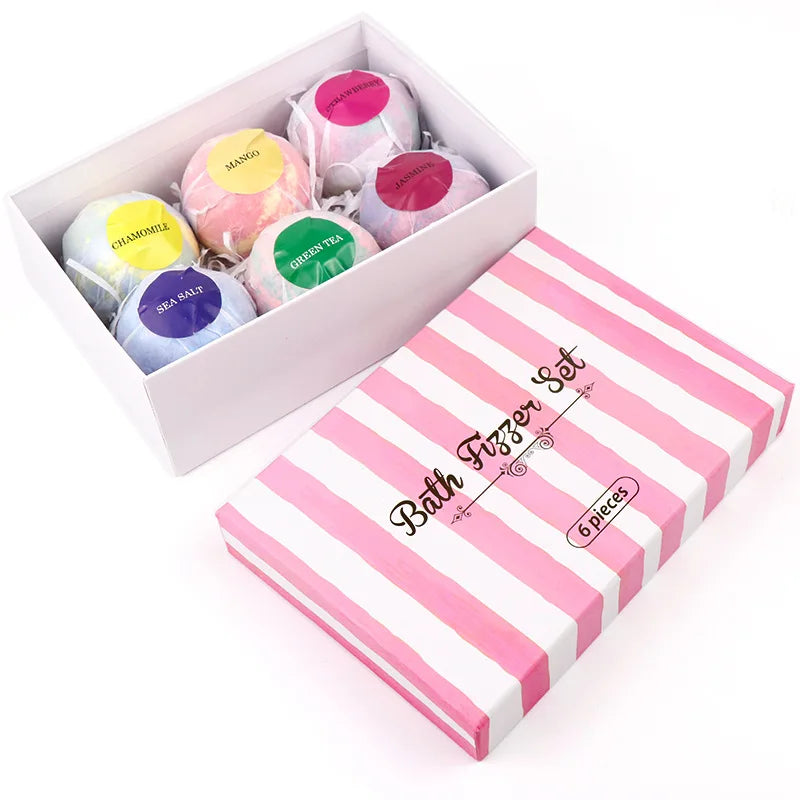 Bombas de baño orgánicas naturales hechas a mano para niños