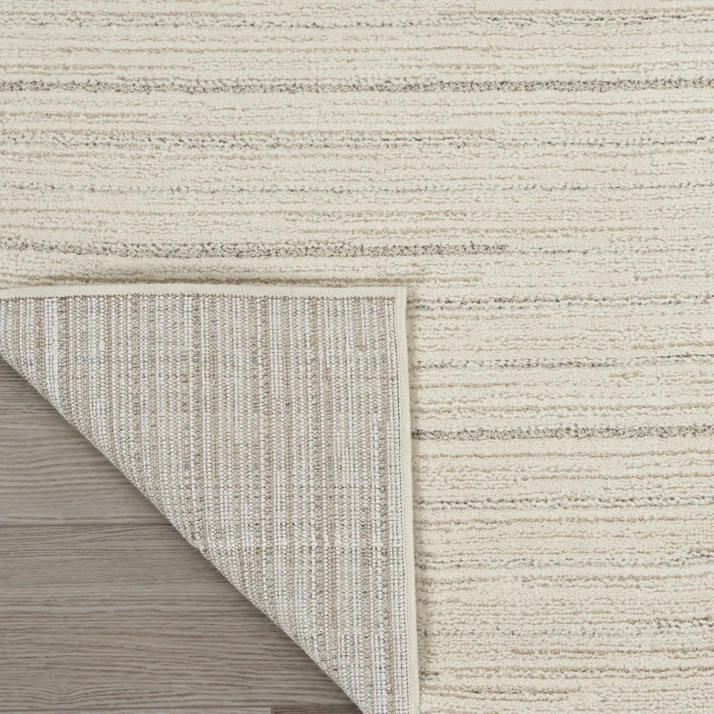 Modern Abstract Handmade Runner Rug Wool Polyester Cotton 