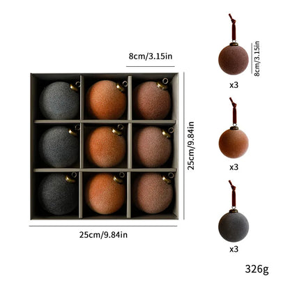 Bolas de Navidad de 8 cm 9 piezas