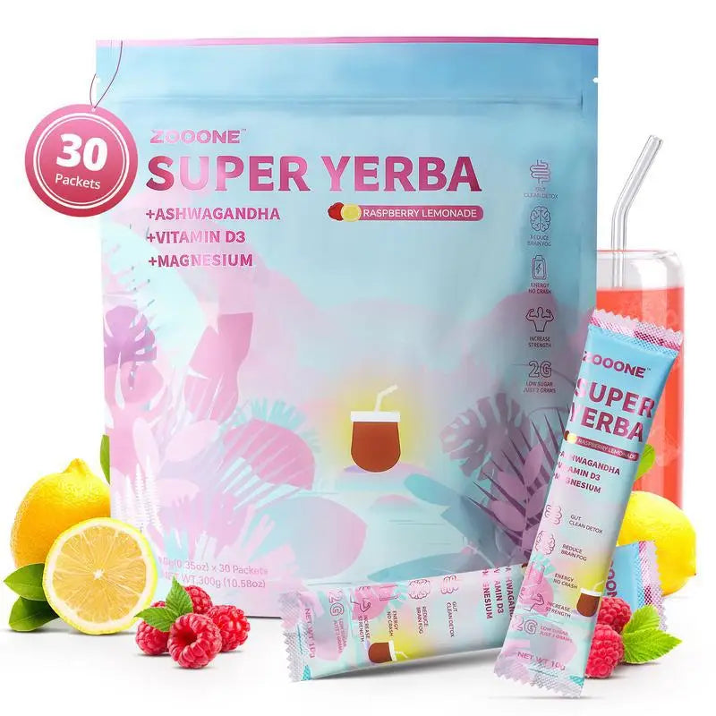 Té Super Yerba Mate Suplementos de hierbas mágicos para aumentar la energía Fibra dietética