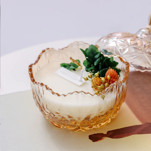 Vela de cera de soja y aceites de fragancia