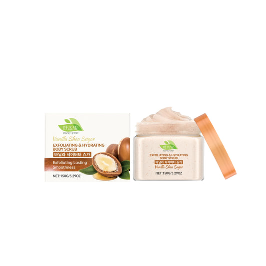 Exfoliante corporal diario, vainilla, nutre suavemente la piel seca