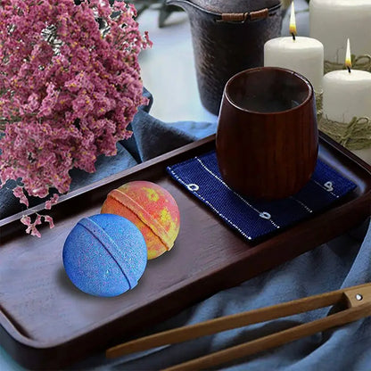 Bombas de baño de flores orgánicas