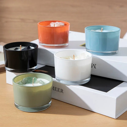 Velas perfumadas con cristales curativos