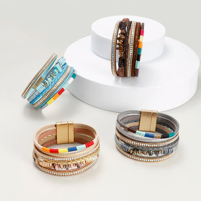 Pulseras con cuentas de piedra natural