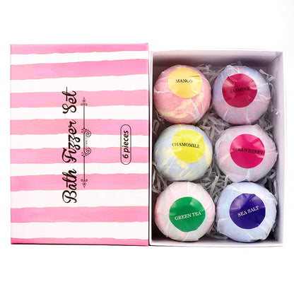 Bombas de baño orgánicas naturales hechas a mano para niños