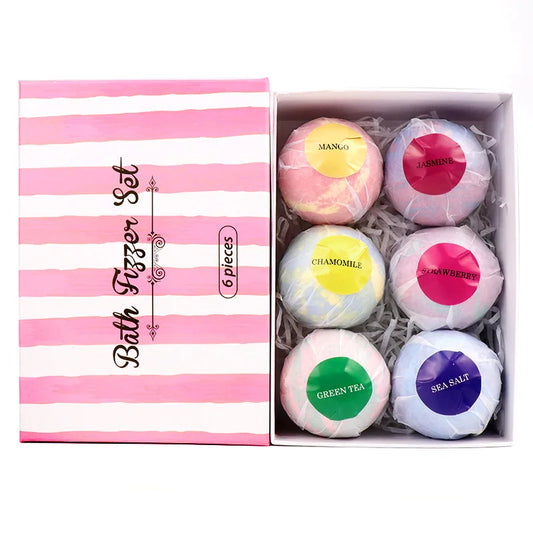 Bombas de baño orgánicas naturales hechas a mano para niños