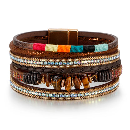 Pulseras con cuentas de piedra natural