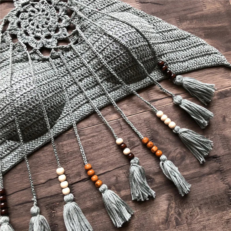 Chaleco Crochet 100% algodón hecho a mano