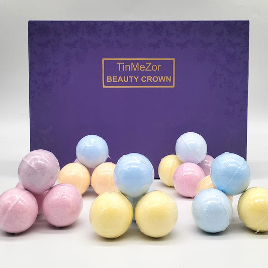 Bomba de baño hechas a mano de 28 piezas