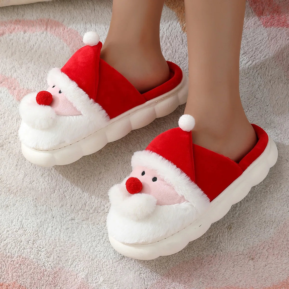 Zapatos de Navidad cálido Diseño de Papá Noel