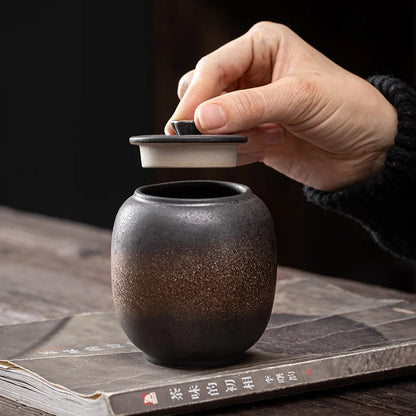 Olla de cerámica estilo japonés