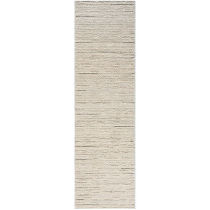 Modern Abstract Handmade Runner Rug Wool Polyester Cotton 