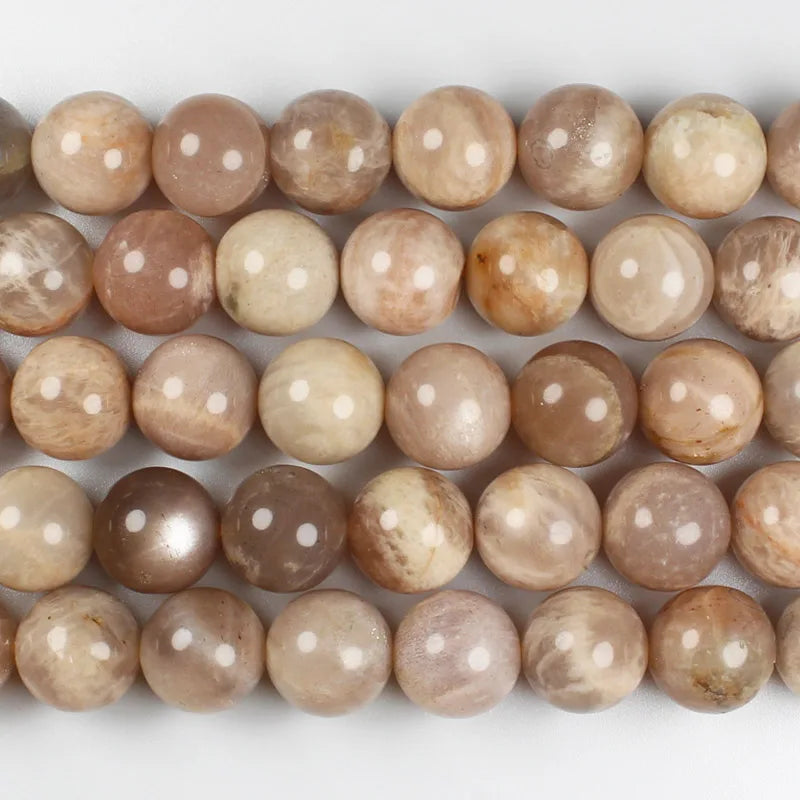 Cuentas redondas de piedra solar