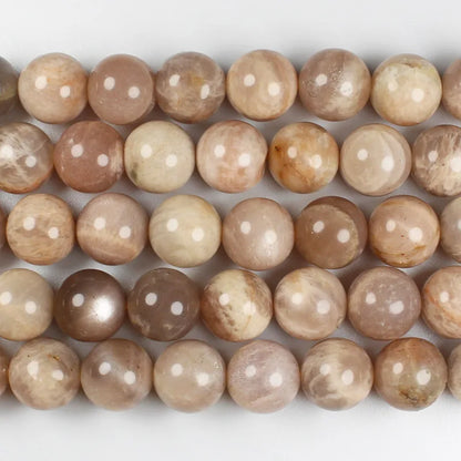 Cuentas redondas de piedra solar