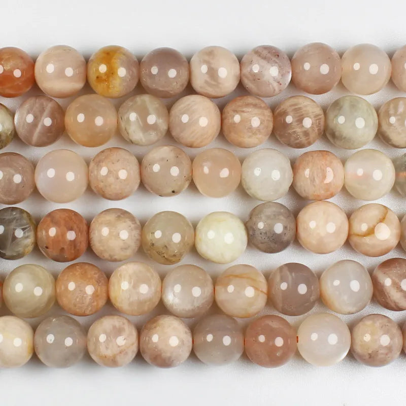 Cuentas redondas de piedra solar