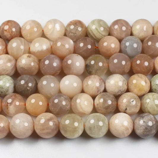 Cuentas redondas de piedra solar