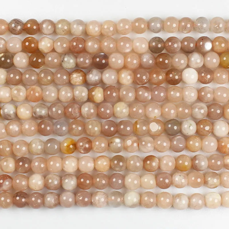 Cuentas redondas de piedra solar
