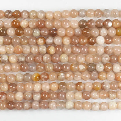 Cuentas redondas de piedra solar