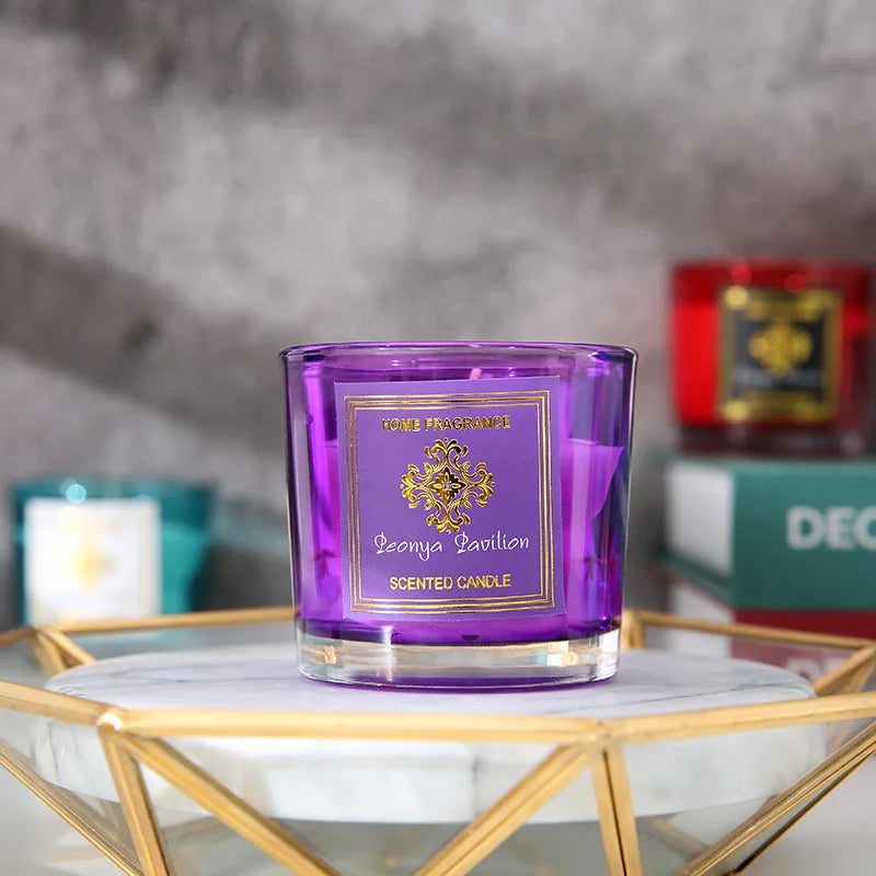 Velas perfumadas de cera de soja orgánica en mini tarro de vidrio de primera calidad