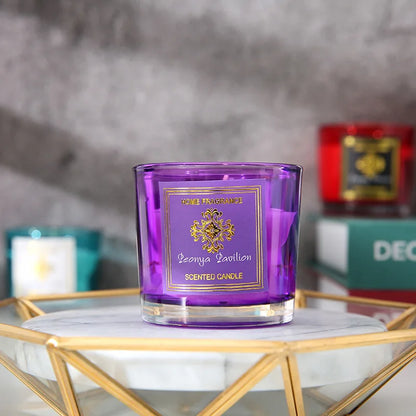 Velas perfumadas de cera de soja orgánica en mini tarro de vidrio de primera calidad