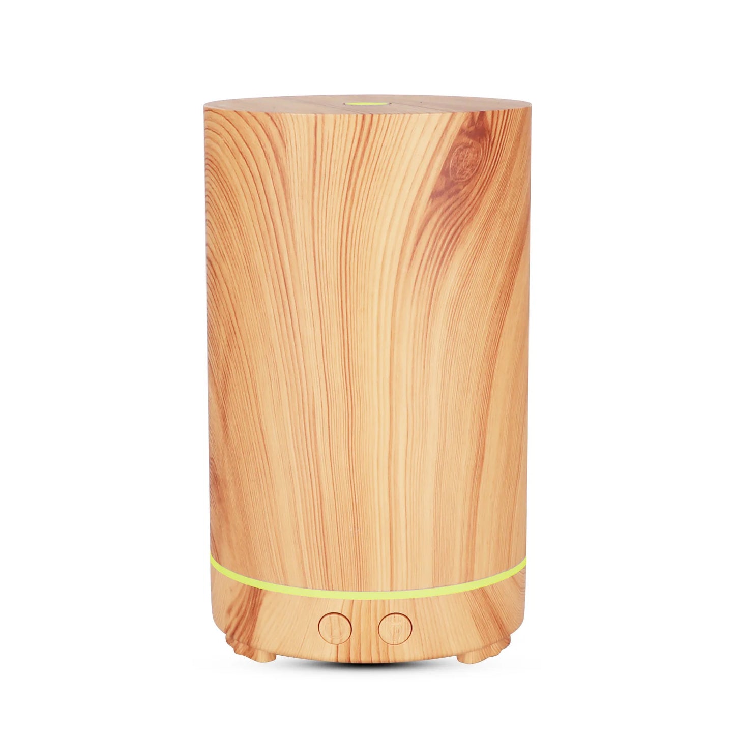 Mini difusor portátil de aceite de aromaterapia ultrasónico de grano de madera 7 humidificador de luz LED
