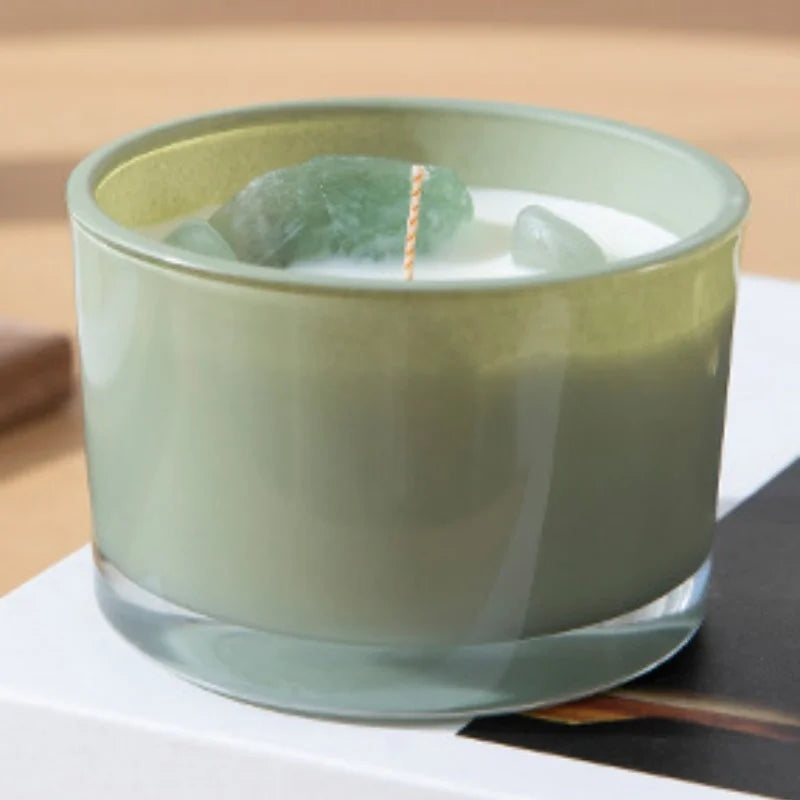 Velas perfumadas con cristales curativos