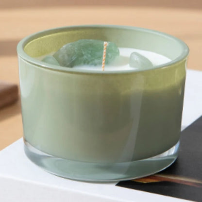Velas perfumadas con cristales curativos