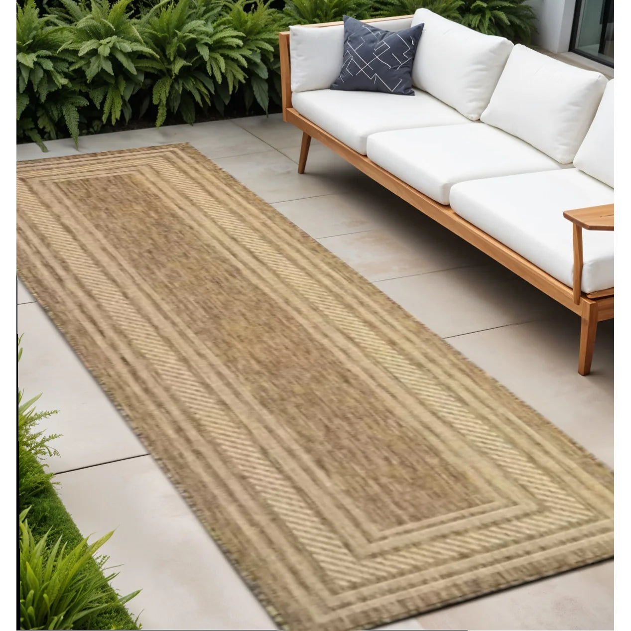 Alfombra Hecha a Mano, Lana y Algodón Lavable