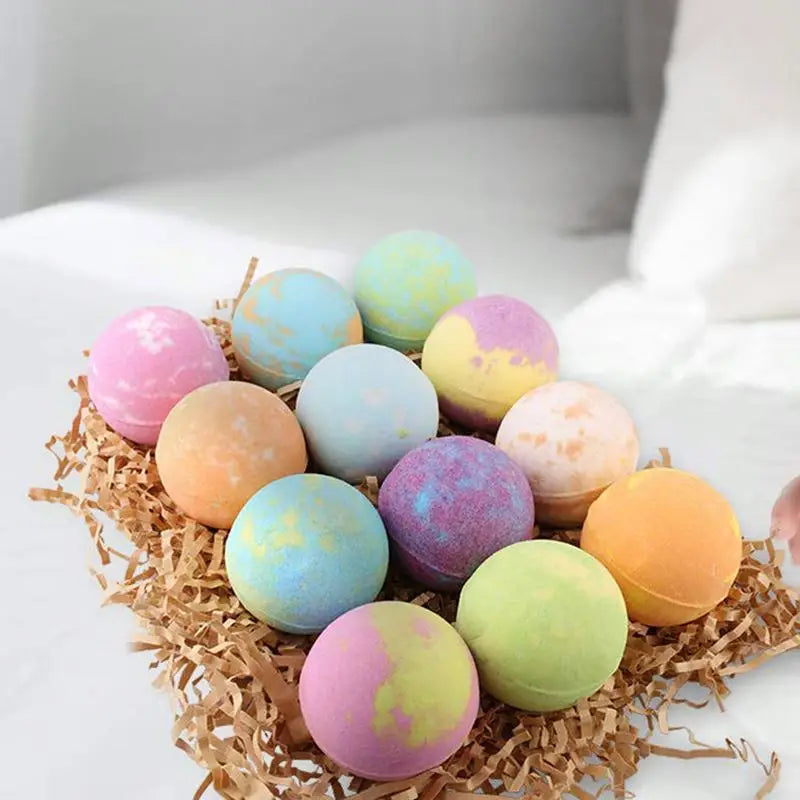 Bombas de baño de flores orgánicas