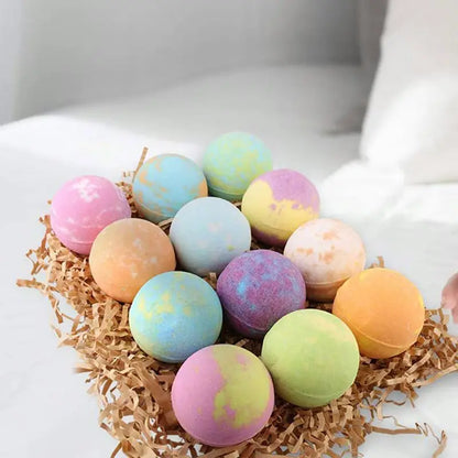 Bombas de baño de flores orgánicas